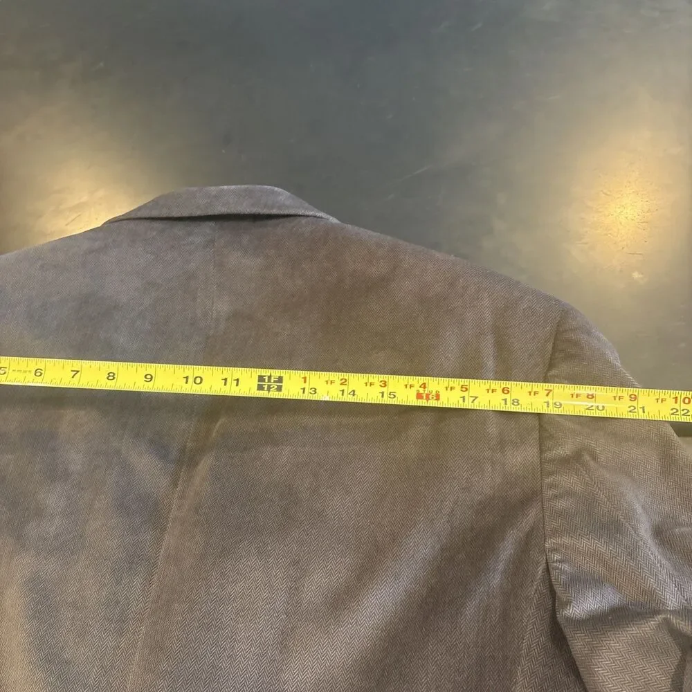 NWOT Chaps Ralph Lauren Blazer Men's Size 42R Seal Brown Polyvelvet Herringbone